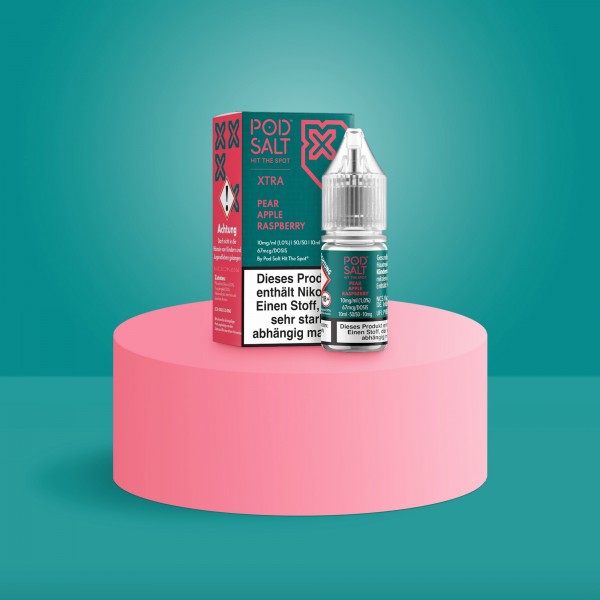 Pod Salt Xtra - E-Liquid - Nikotinsalz - Pear Apple Raspberry - 10 ml - 10 mg