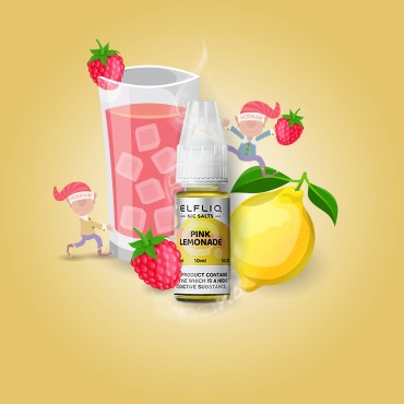 Elf Bar - ElfliQ - E-Liquid - Nikotinsalz - Pink Lemonade - 20 mg