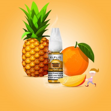 Elf Bar - ElfliQ - E-Liquid - Nikotinsalz - Pineapple Mango Orange - 10 mg