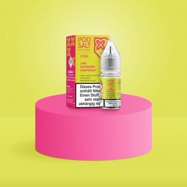 Pod Salt Xtra - E-Liquid - Nikotinsalz - Lime Raspberry Grapefruit - 10 ml - 20 mg Pod Salt Xtra - E-Liquid - Nikotinsalz - Lime Raspberry Grapefruit - 10 ml - 20 mg