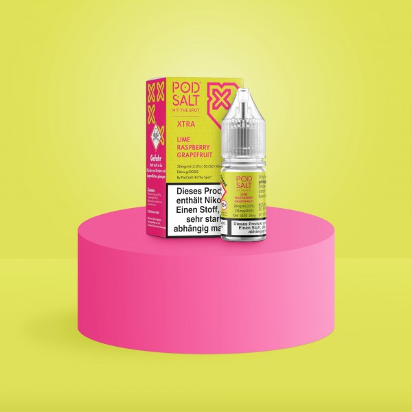Pod Salt Xtra - E-Liquid - Nikotinsalz - Lime Raspberry Grapefruit - 10 ml - 20 mg