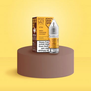 Pod Salt Xtra - E-Liquid - Nikotinsalz - Sweet Tangerine Coconut - 10 ml - 10 mg
