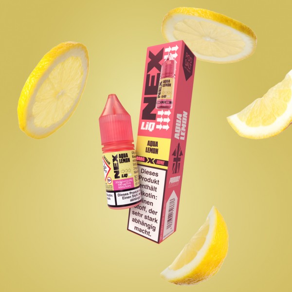 NexLiq - Pod Salt- NicSalt - Aqua Lemon - 10 ml - 0 mg