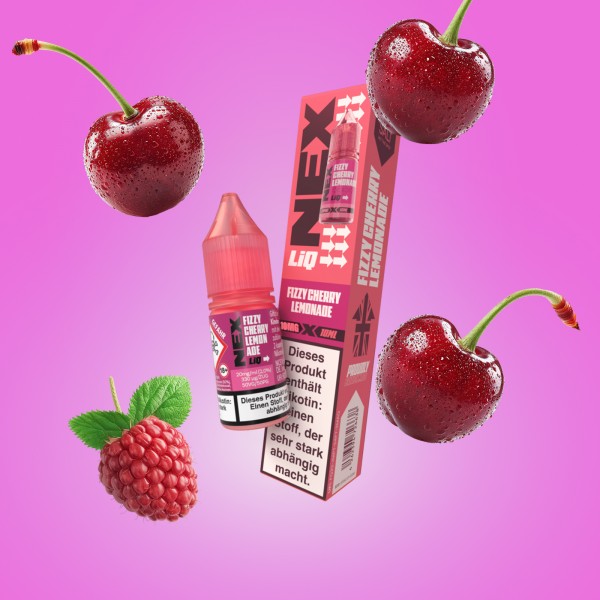 NexLiq - Pod Salt- NicSalt - Fizzy Cherry Lemonade - 10 ml - 10 mg