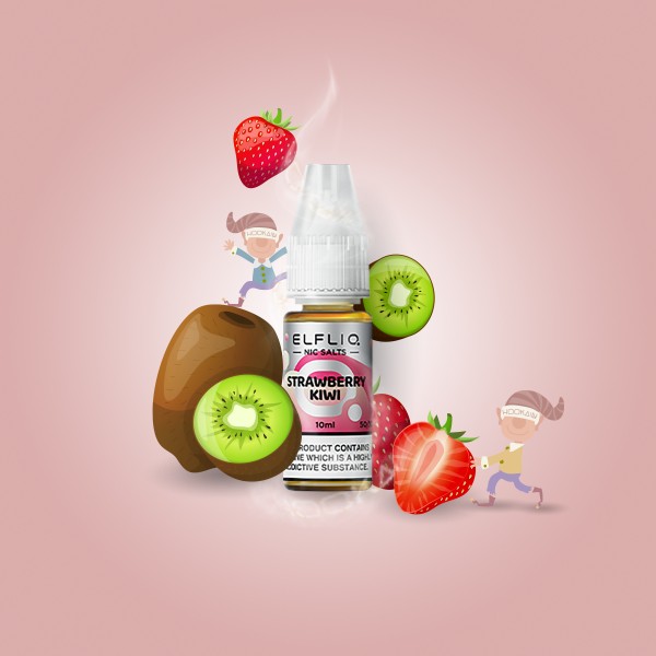Elf Bar - ElfliQ - E-Liquid - Nikotinsalz - Strawberry Kiwi - 20 mg