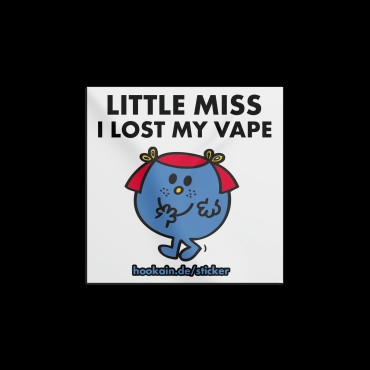 Hookain - Sticker - Little Miss I Lost my Vape - 7.4 x 7.4 cm