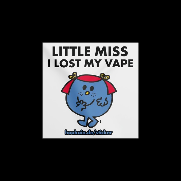 Hookain - Sticker - Little Miss I Lost my Vape - 7.4 x 7.4 cm