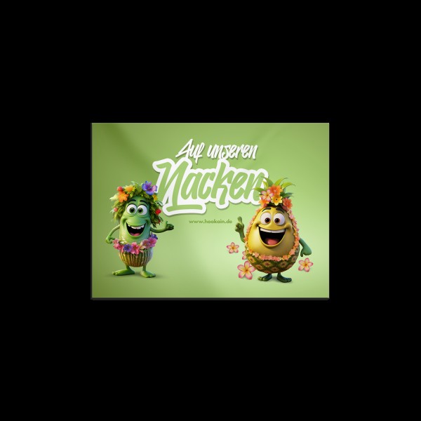 Hookain - Sticker -  Auf unseren Nacken - 7 x 5 cm